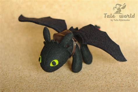 Toothless plush How to Train Your Dragon Stuffed animal Eco | Etsy