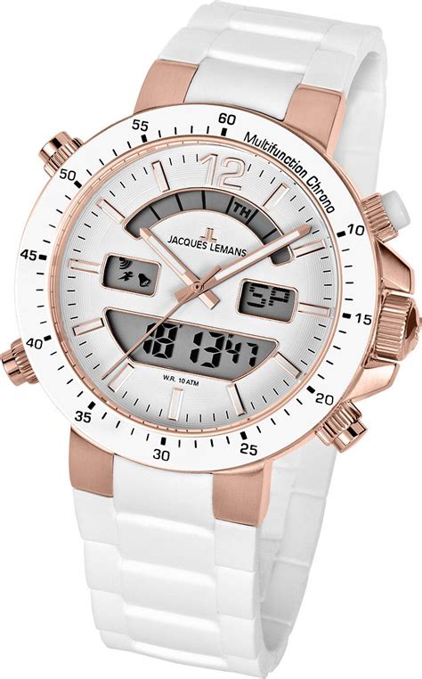 Jacques Lemans Men's 1-1712Q Milano Sport Analog with Analog-Digital ...