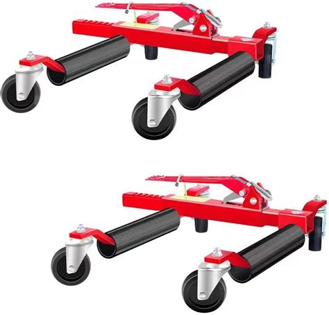2PCS Wheel Dolly -OKSTENCK 1700 Lbs Capacity Car Jack Dolly, 25'' and Below Wheel Jacks for Cars ...