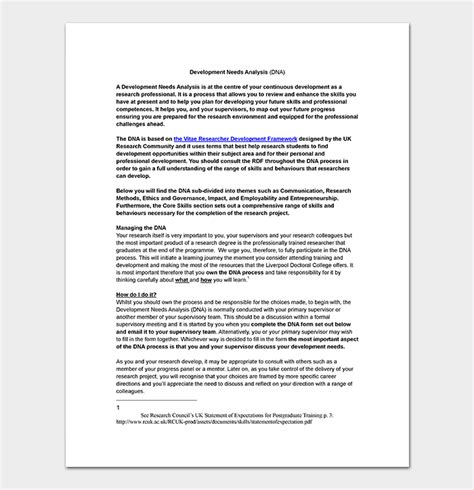 Image result for Needs Analysis Example