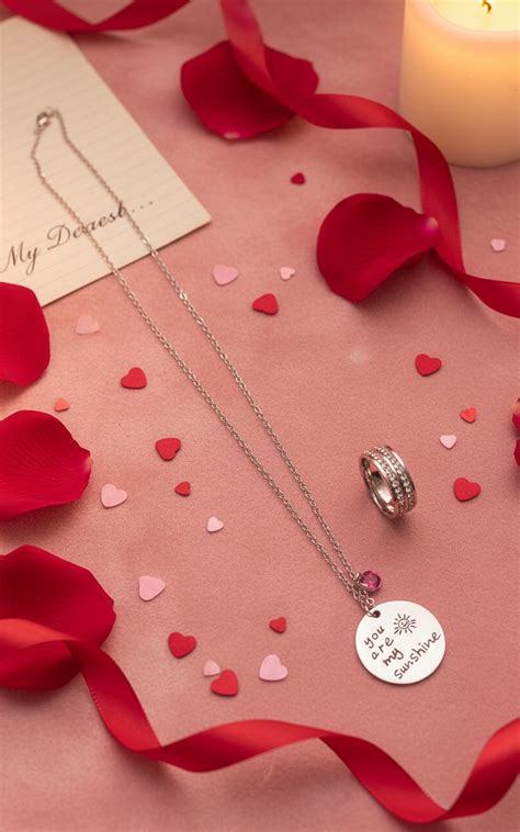 Jazz And Sizzle Set of 2 CZ Studded Ring & You Are My Sunshine Necklac