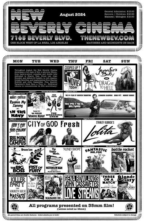 August 2024 at the New Beverly