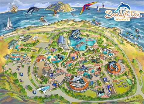 Amusement Park Map Illustration - Illustrated Maps by Rabinky Art, LLC
