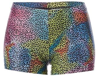 Buy Gia Mia Dance Women's Animal Print Short Yoga Jazz Hip Hop Costume ...