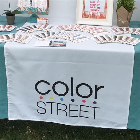 Linens Full color table cloth Color Runner Custom Nails Table Runner ...
