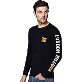Buy London Hills Cotton Printed Men Round Neck Full Sleeve Green ...