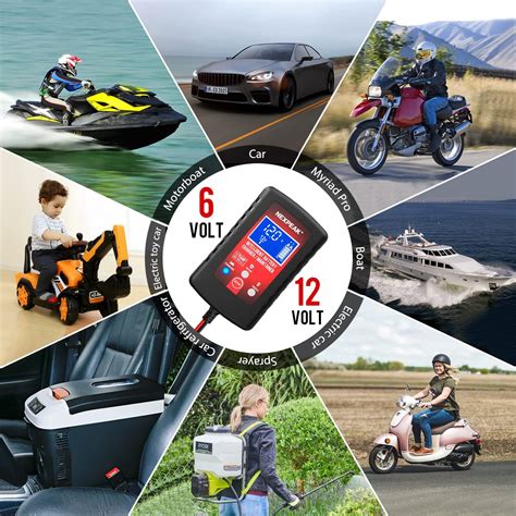 Buy 2-Pack]1.75-Amp Car Battery Charger, 6V and 12V Smart Fully ...