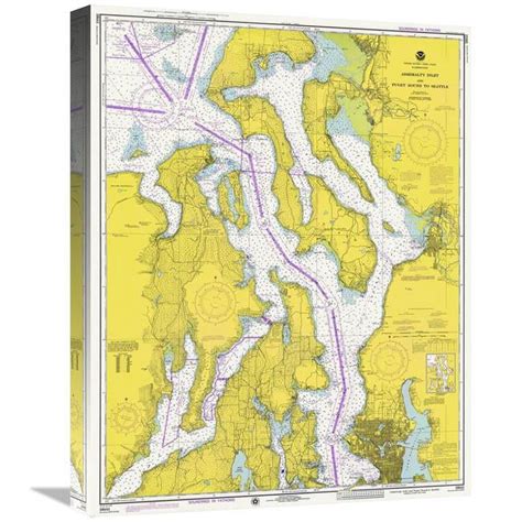 Global Gallery Nautical Chart - Admiralty Inlet & Puget Sound to ...