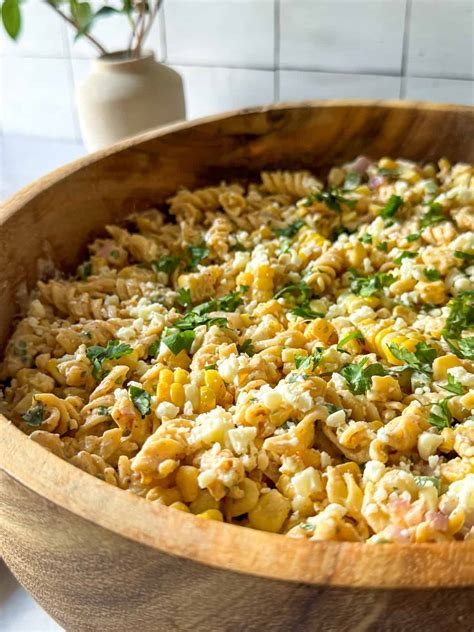 Elote Pasta Salad Recipe (Mexican Street Corn) - Mallory the Dietitian