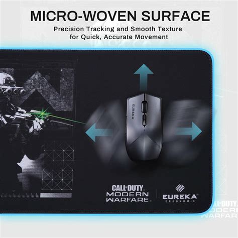 Eureka Ergonomic Large Mouse Pad- Wireless Charging, Call Of Duty Seri ...