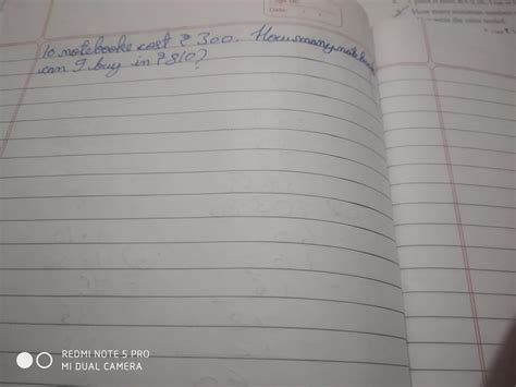 10 notebooks cost 300 rupees. How many notebooks can I buy in 810 ...