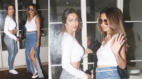 Malaika arora and amrita arora looking hot in matching dress photos ...