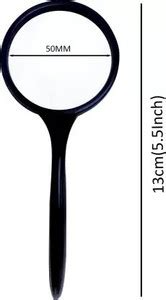 GORDIHA Magnifying Glass 50mm Handheld Magnifier For Reading & Viewing ...