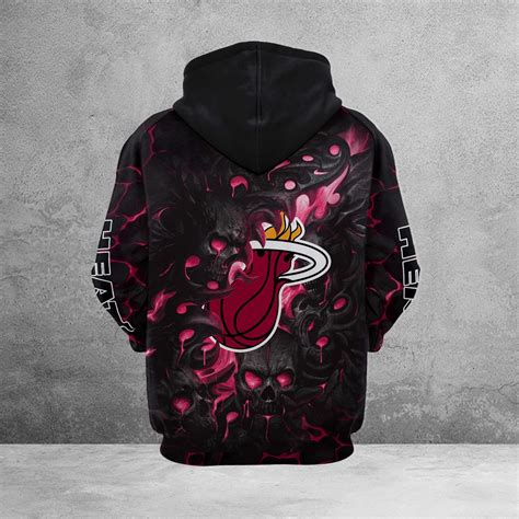 Miami Heat Lava Skull Hoodie And Zip Hoodie – Nousty