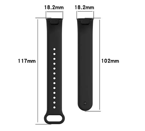Силиконовый ремешок для Redmi Smart Band Pro Black Чёрный – фото ...