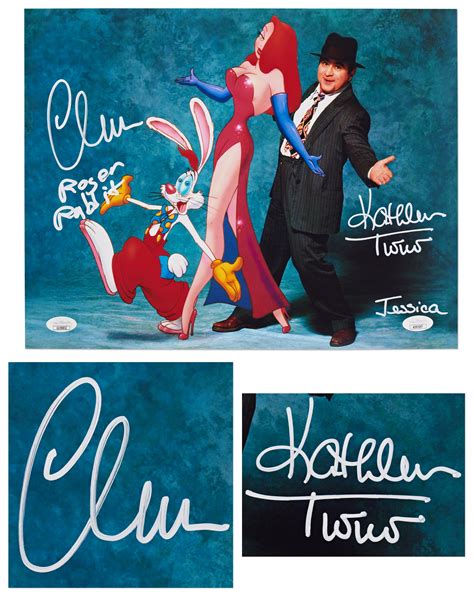 Lot Detail - Kathleen Turner & Charles Fleischer Signed 11'' x 14 ...