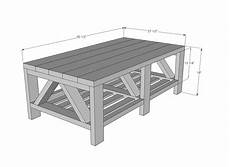 Standard Coffee Table Dimensions by White Truss Coffee Table Diy Projects Standard Coffee Table Dimensions