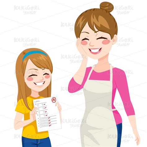 Child Showing Good Grades Clipart Vector Illustration 02229 – Kakigori ...