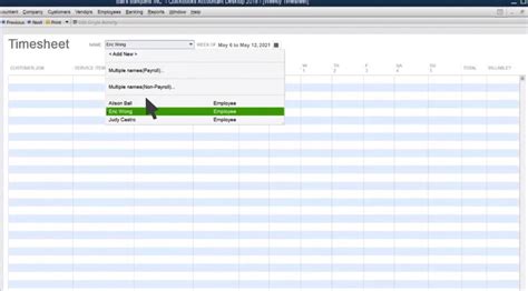 QuickBooks Desktop Timesheets 的图像结果