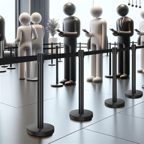 XPCARE Crowd Control Stanchion,8 Pieces Stanchion Set with 6.6ft/2 m ...