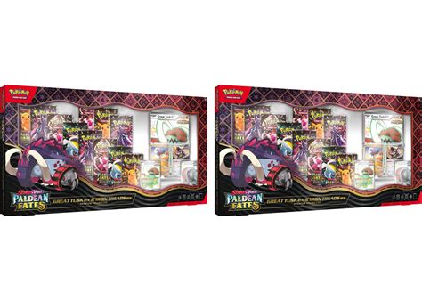2025 Pokemon Scarlet & Violet Paldean Fates Great Tusk Ex & Iron Treads ...