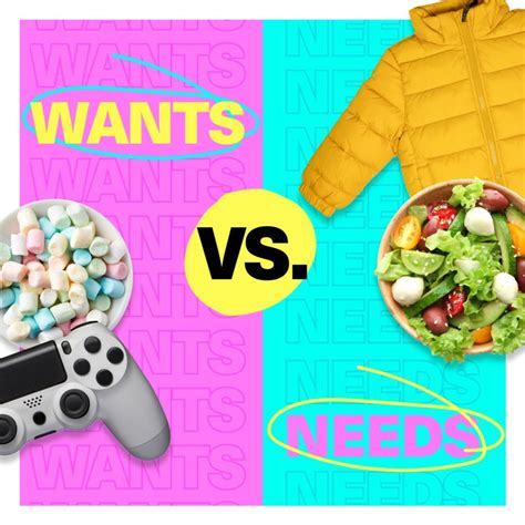 Wants Vs Needs How To Teach Needs Vs Wants For Kids & Teens | Mydoh