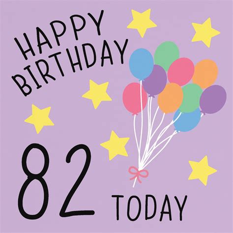 82nd Birthday Card Happy Birthday 82 Today Original - Etsy