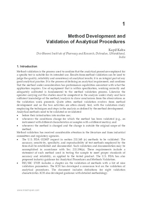 Image result for Method Validation Principles and Procedures