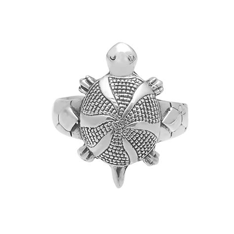 Gem O Sparkle Sterling Silver Tortoise ring For Mens & Boys (925 ...