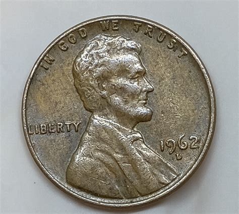 rare 1962 D lincoln penny ERRORS "XTRA PILLARS" "L" ERROR STRIKE ON RIM ...