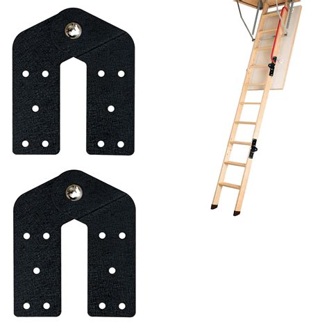QIXIN 2 Pcs Attic Ladder Hinge Pull Down Attic Stair Parts Attic Ladder ...