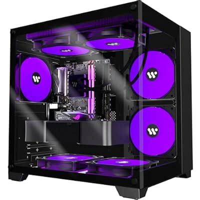 KEDIERS Micro ATX Tower PC Case 4 PWM ARGB Fans India | Ubuy