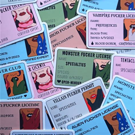 2.75" Monster F*cker License Customizable Sticker Set/individual ...