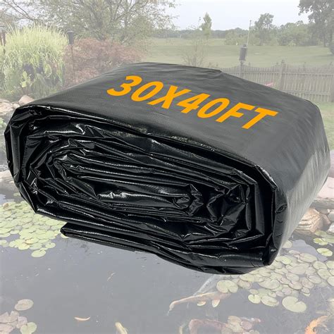 Amazon.com : yeezoo 30X40FT Reinforced Large PE Pond Liner, KOI Pond ...