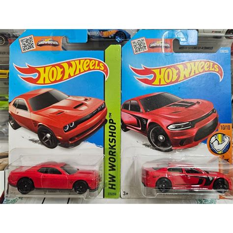 Hot Wheels Dodge Hellcat Lot of 2(Challenger and Charger Hellcat ...