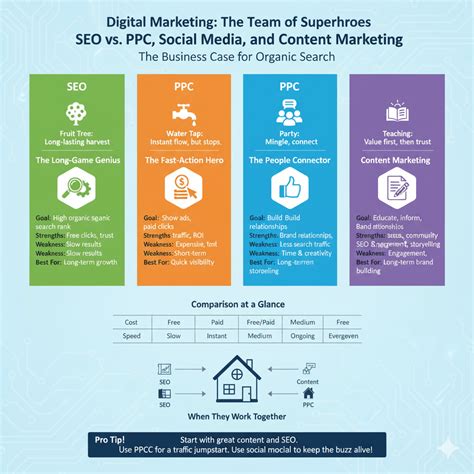 SEO vs. PPC, Social Media, and Content Marketing: The Business Case for ...