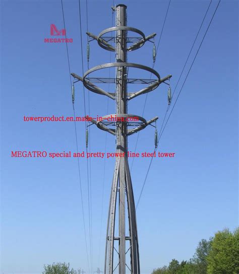 Megatro Special and Pretty Power Line Steel Tower - 132kv Double Circuit Tower and 132kv Double ...