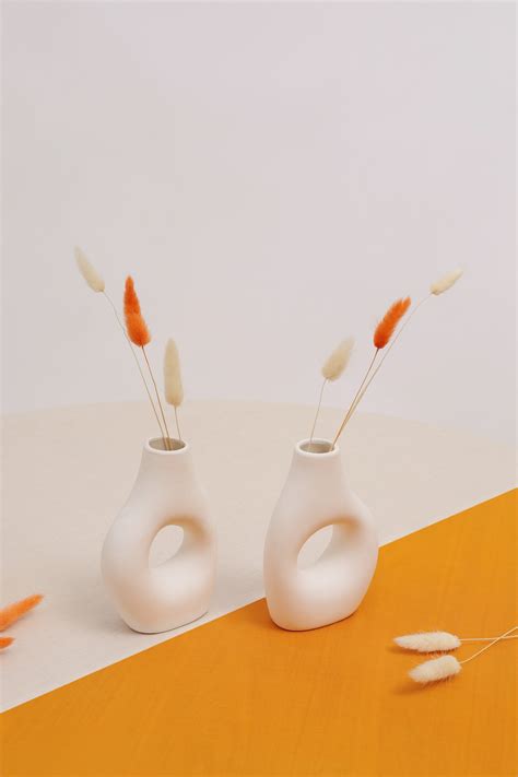 Nordic Donut Vase - White – Purezento