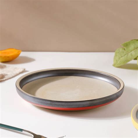 Soboku Red Snack Plate 8 Inch
