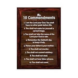 SELIGMANN® Bible Verses Wall Frames: The Ten Commandments - Exodus 20 ...