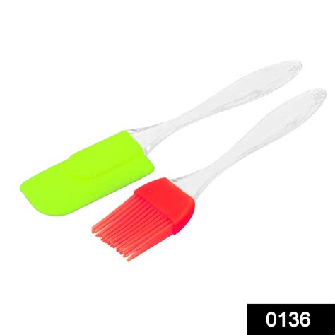 Silicon Spatula and Pastry Brush for Cake Mixer, Decorating, Cooking ...