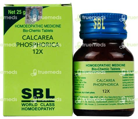 Sbl Calcarea Phosphorica Biochemic 12 X Tablet 25 Gm - Uses, Side ...