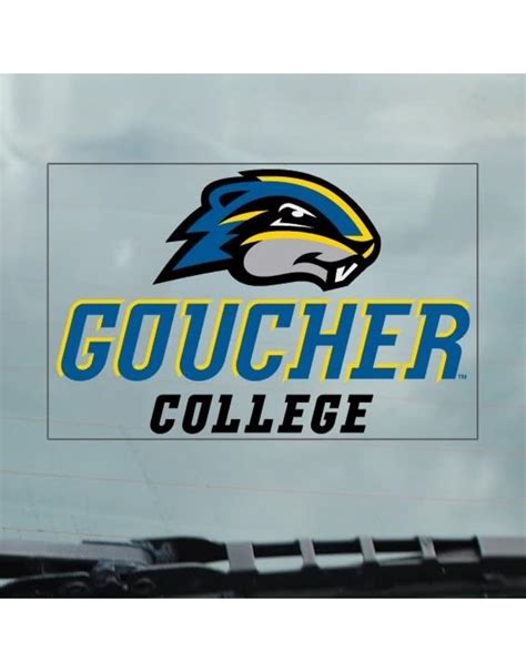 "Goucher College with Gopher" Static Cling - Goucher College Store ...