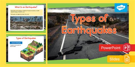 Types of Earthquakes PowerPoint & Google Slides for K-2nd