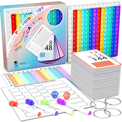 Multiplication Flash Cards + Multiplication Chart - Math Manipulatives ...