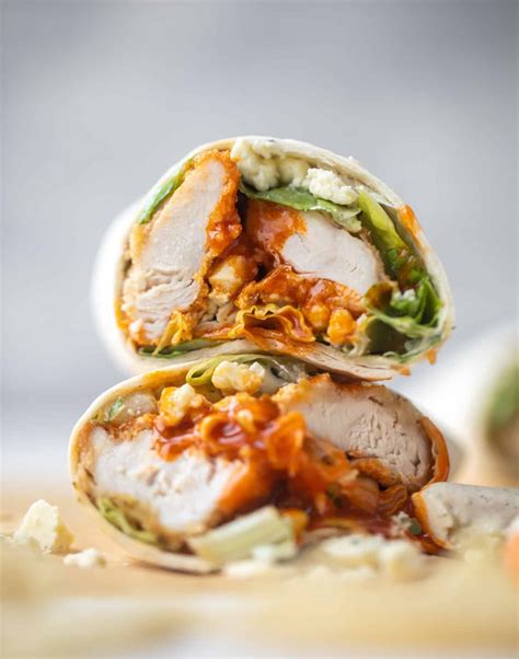 Buffalo Chicken Wraps - Hot Honey Buffalo Chicken Wraps