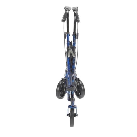 Drive Medical 3 Wheel Rollator Rolling Walker with Basket Tray and ...