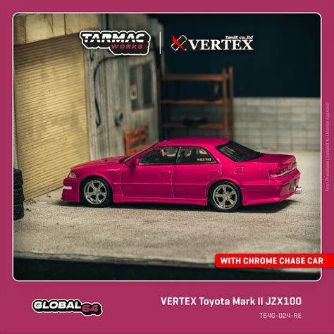 Tarmac Works 1:64 VERTEX Toyota Mark II JZX100 Red Metallic – Mobile ...
