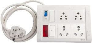 SeCro WHITE 5 METER surge protector 4 Socket Extension Boards Price in ...