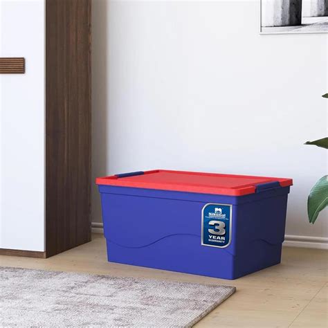 Nilkamal 50 Litre Multipurpose Storage Box with Lid and Handles for ...